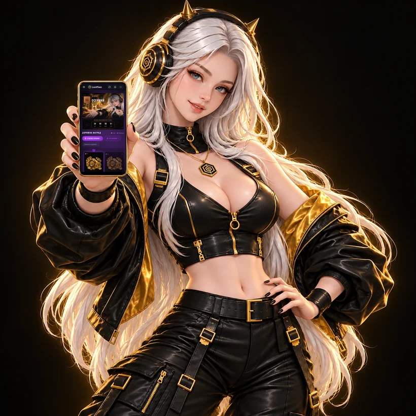Лута показывает battle pass на телефоне